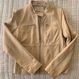 Michael Kors Nude Leather Jacket